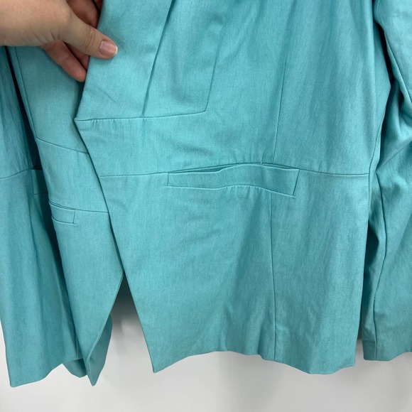 Torrid Waterfall Open Front Lined Blazer Jacket Formal Women's Plus 4XL STAIN - Picture 6 of 10